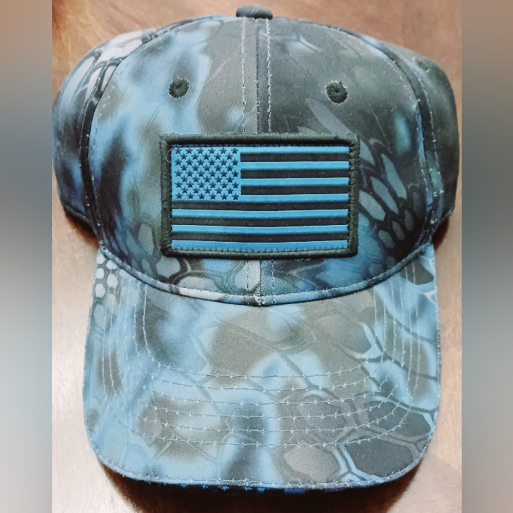 Outdoor Hat, Royal Blue/Army Green, Adj Sizing